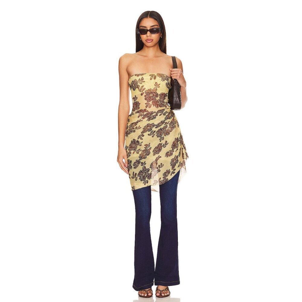 Spanx Denim Flare Jeans Full Length High Rise Waisted Vintage Retro Bell Bottoms